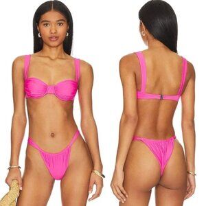 Belle The Label - Swim Candy Pink Oracle Bikini Top